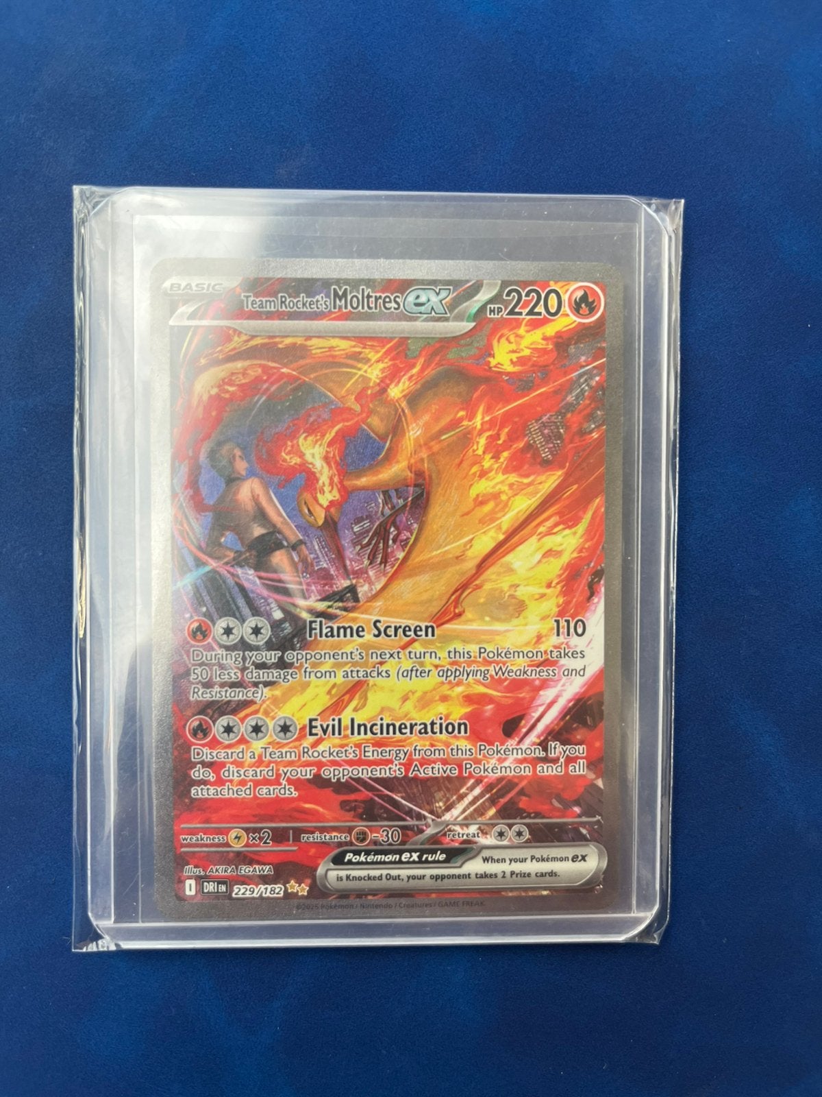 Team Rocket’s Moltres ex SIR, Hobby en Vrije tijd, Verzamelkaartspellen | Pokémon, Ophalen of Verzenden, Zo goed als nieuw, Losse kaart