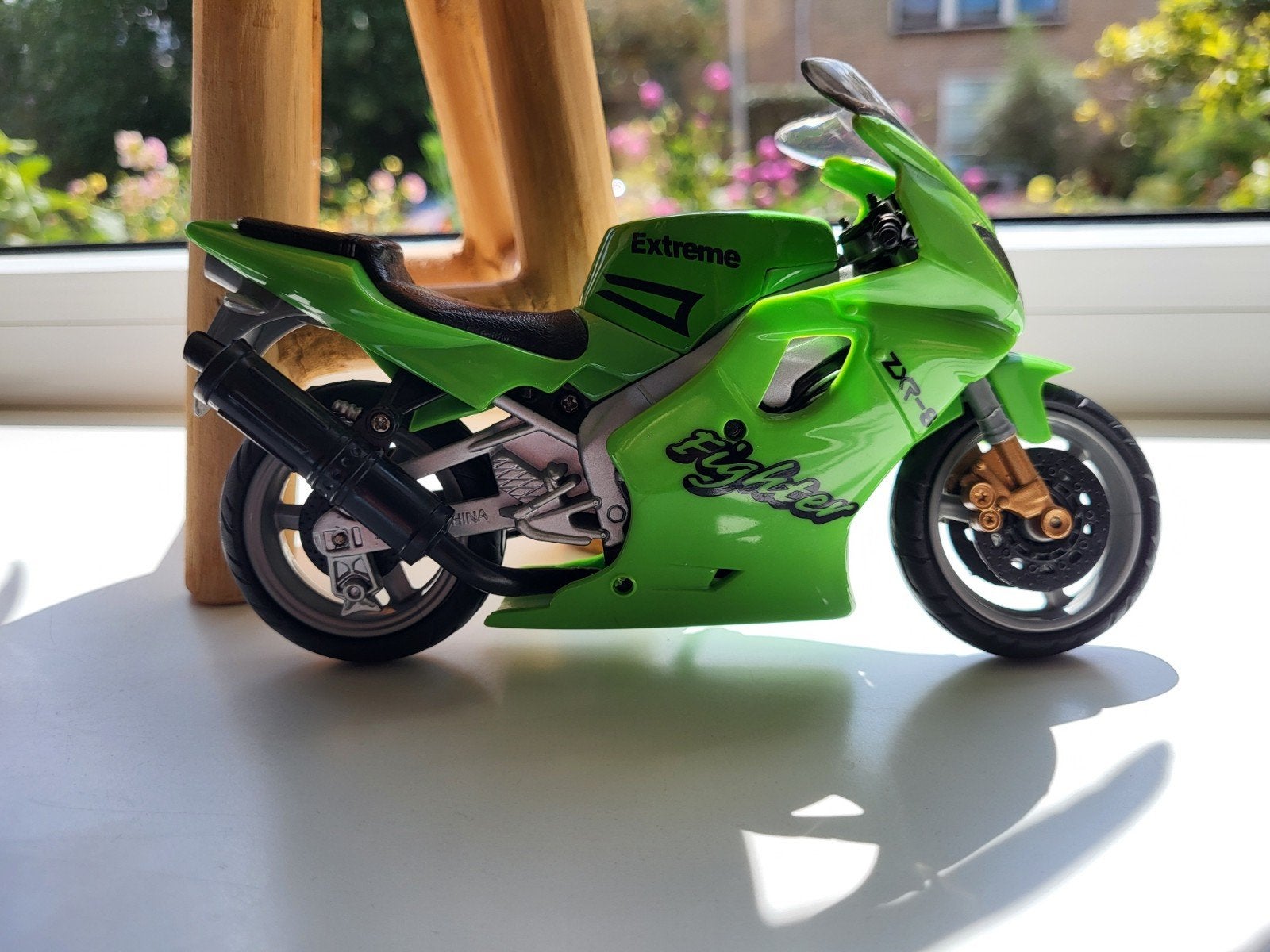 Groene speelgoedmotorfiets - Extreme Fighter, Ophalen of Verzenden, Gebruikt, Overige typen, Overige merken