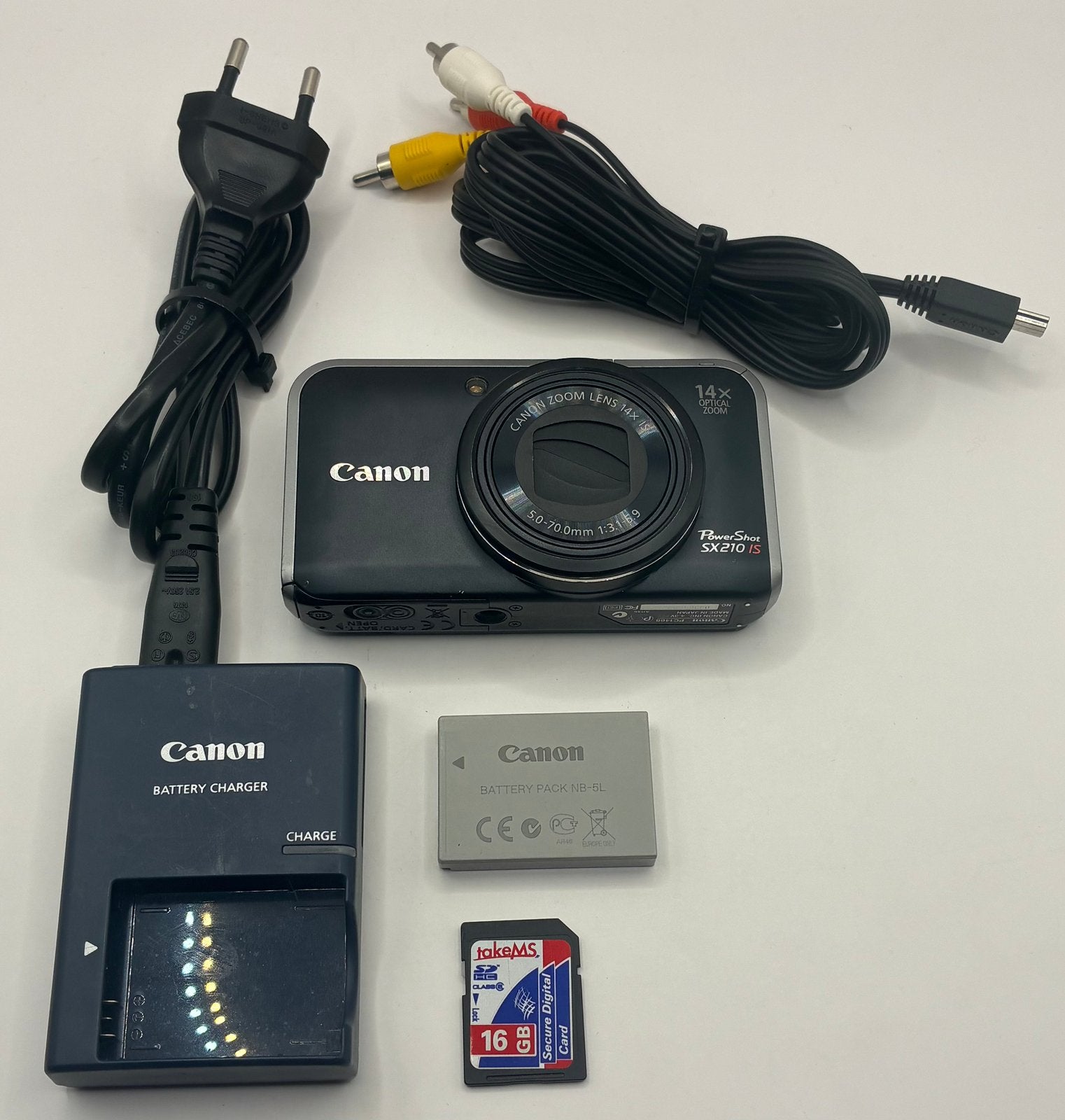 Canon PowerShot SX210 IS - compact camera, Ophalen of Verzenden, Zo goed als nieuw, Canon, 8 keer of meer