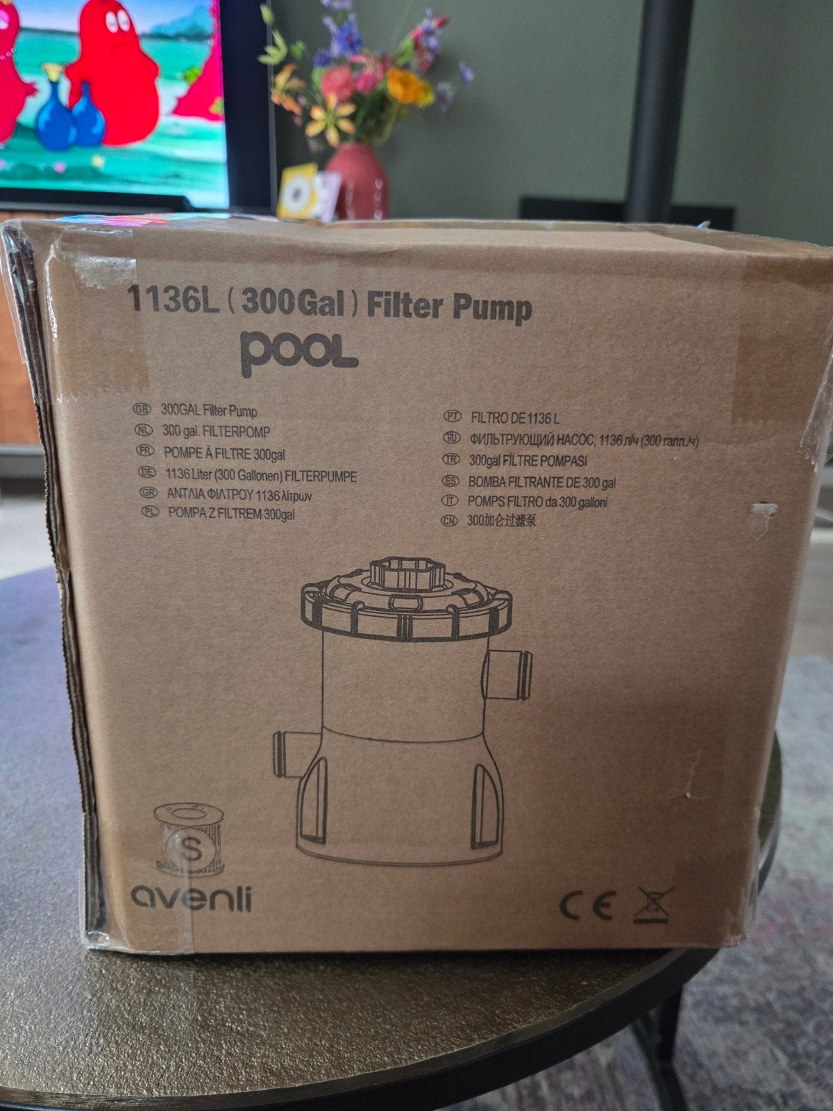 Avenli 1136L (300Gal) Zwembad Filterpomp exit toys, Ophalen of Verzenden, Nieuw, Zwembadpomp