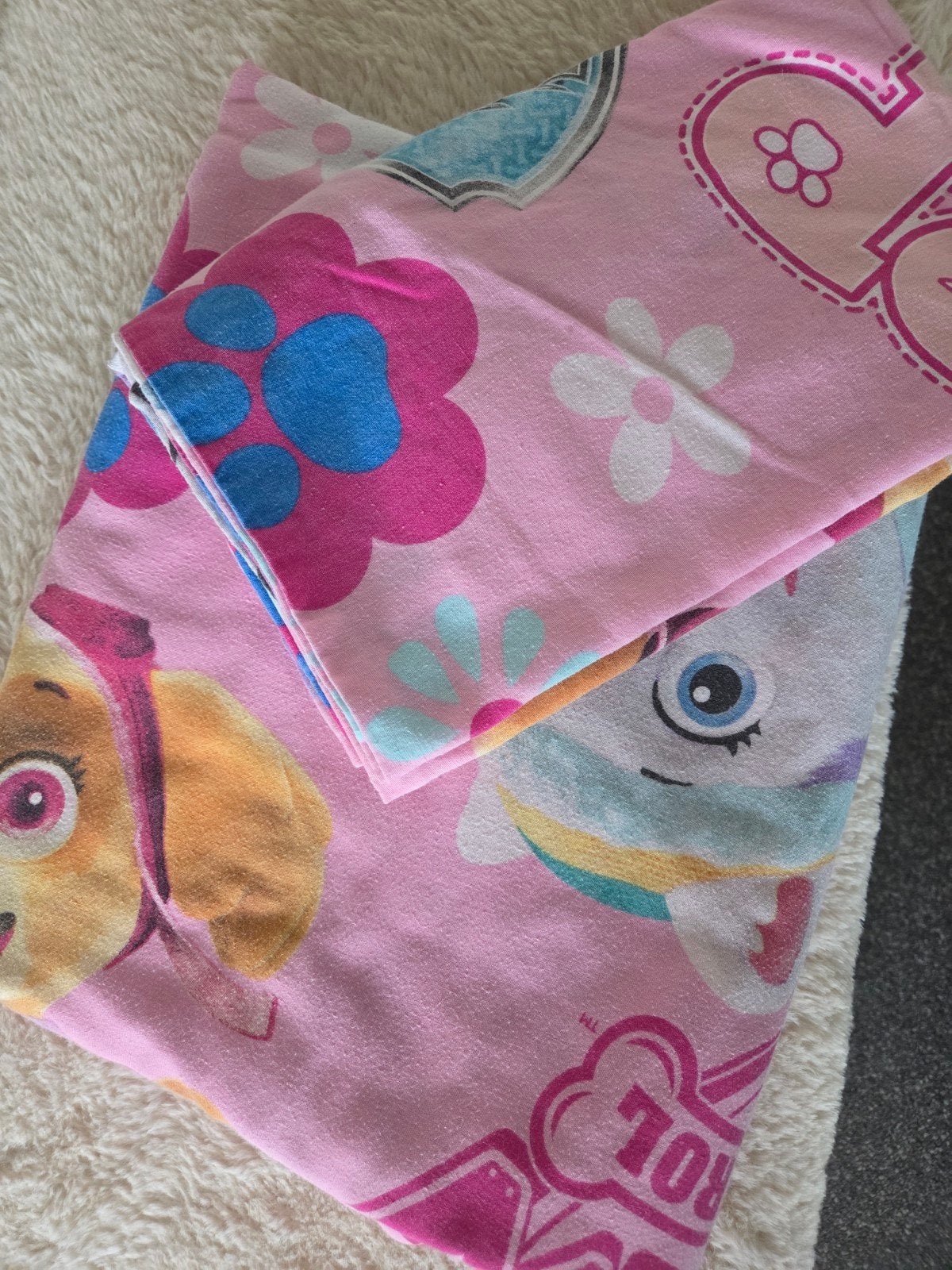 1 persoons overtrek paw patrol, Kinderen en Baby's, Kinderkamer | Beddengoed, Ophalen of Verzenden, Jongetje of Meisje, Dekbedovertrek