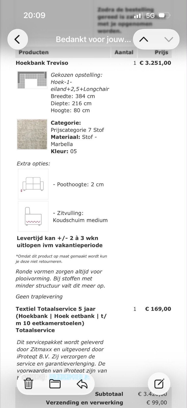 Foto 4 van Zitmaxx Treviso U-bank | Nieuw €3.519, nu €2.750