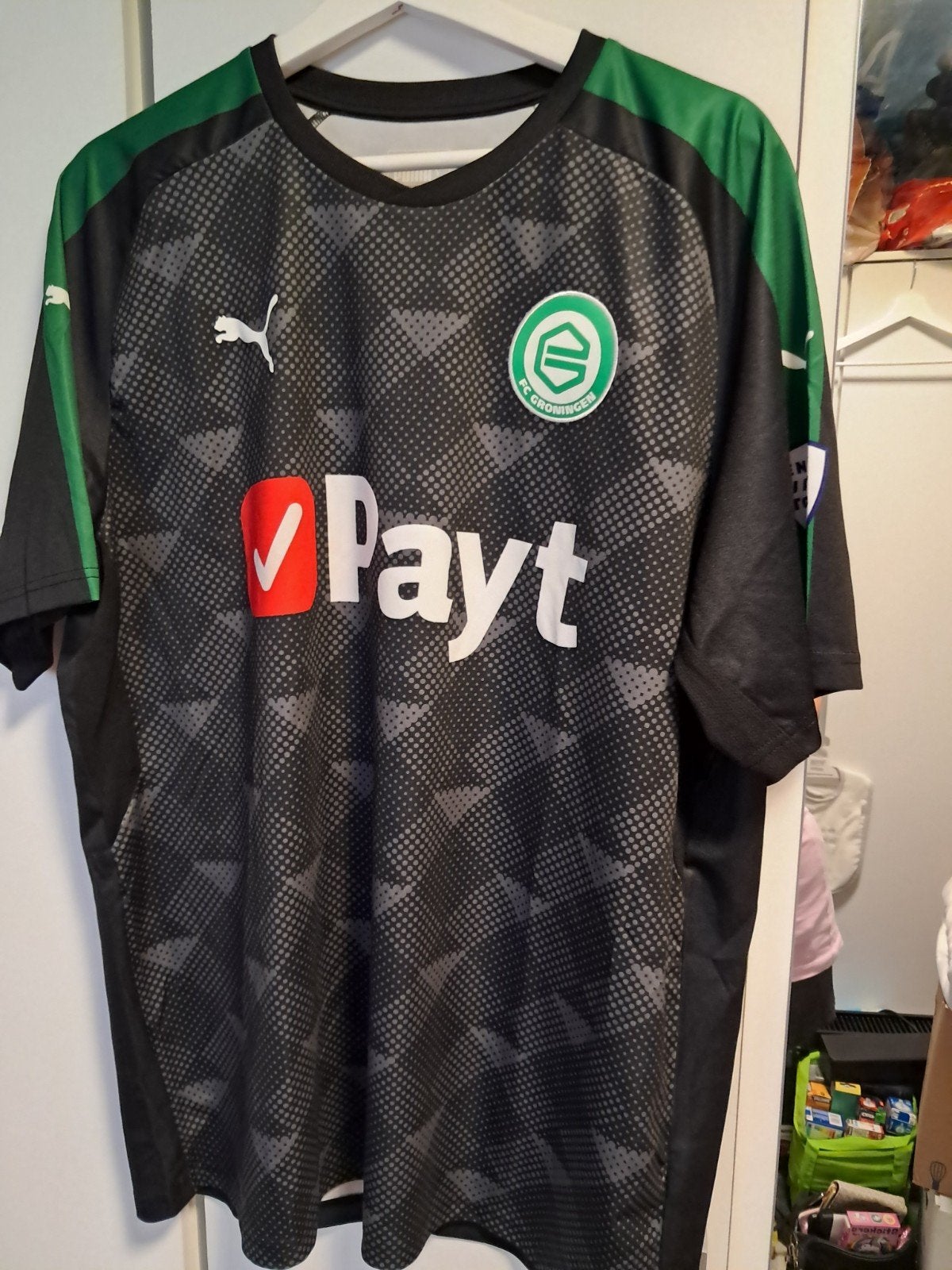FC Groningen uitshirt 2017/2018- Maat XXL, Ophalen, Puma, Zwart, Maat 56/58 (XL)
