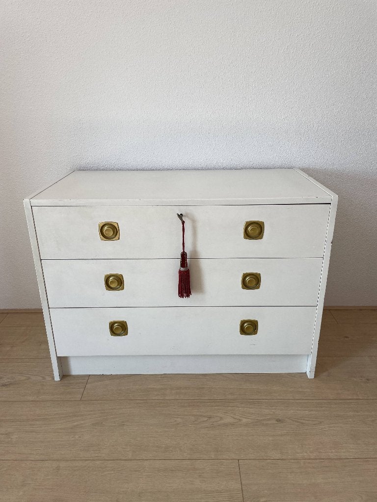 Antiek ladekastje, Ophalen, Gebruikt, 50 tot 100 cm, 3 of 4 laden