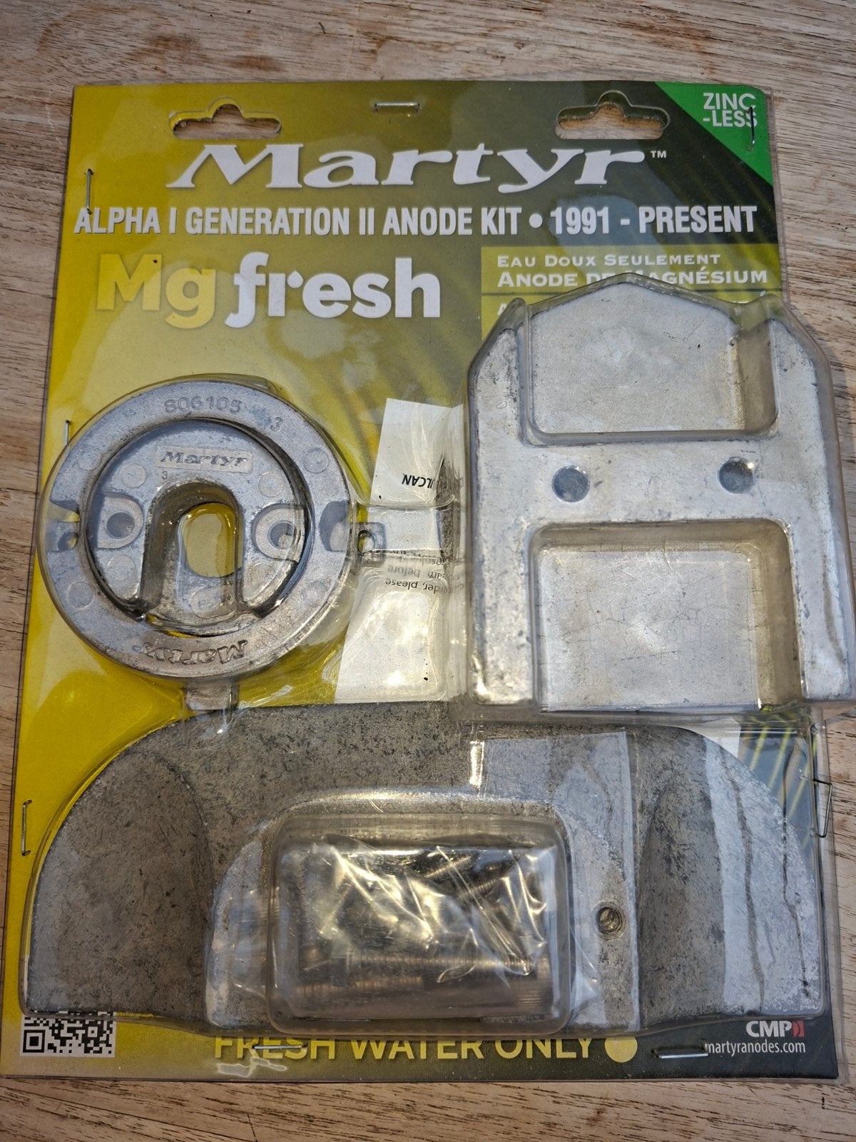 Martyr Alpha I Gen II Anode Kit Mg Fresh Water, Watersport en Boten, Ophalen of Verzenden, Nieuw, Onderhoud en Reparatie