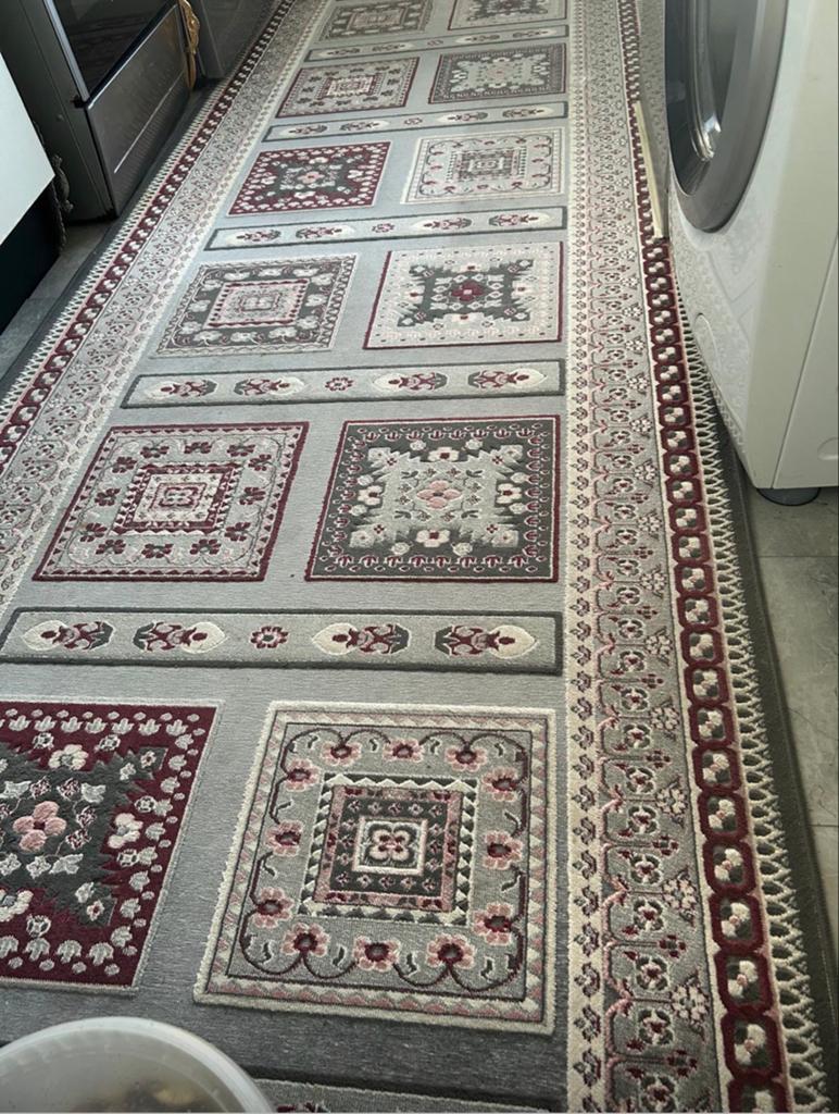 mooie Iranse tapijt- Grijs/Rood 295 Lang 115  breedt, Minder dan 50 cm, Gebruikt, 200 cm of meer, Ophalen of Verzenden