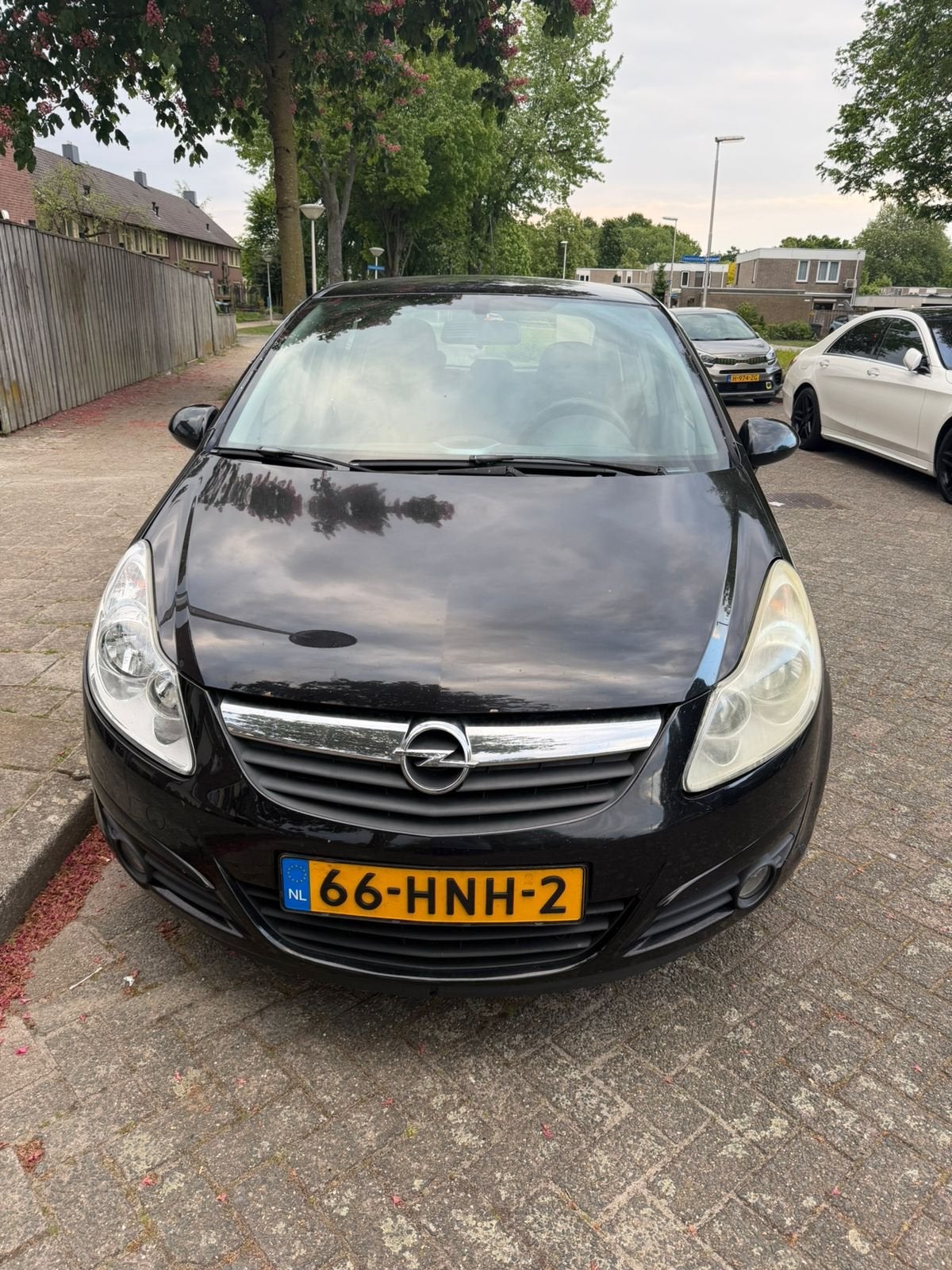 Opel Corsa 1.4 16V 5D 2009 Zwart, Auto's, Voorwielaandrijving, 1063 kg, 4 cilinders, Origineel Nederlands