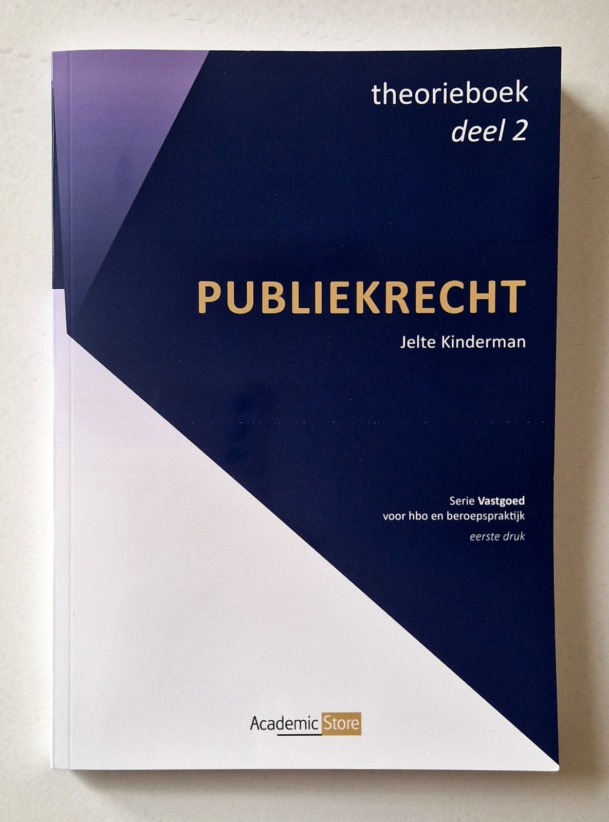 Jelte KInderman - Publiekrecht - Theorieboek, Jelte KInderman, Ophalen of Verzenden, Zo goed als nieuw, Nederlands