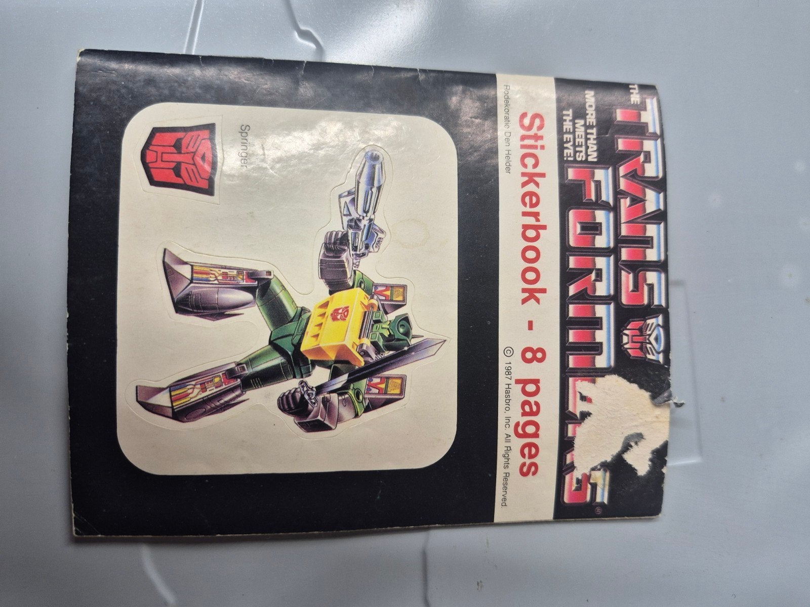 Vintage Transformers Stickerboek 1987 - Zeldzaam!, Ophalen of Verzenden