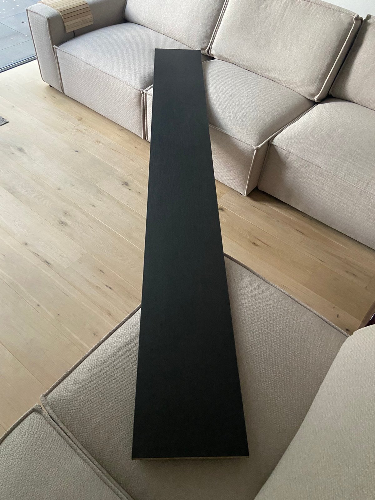 Meubelpaneel zwart eiken decor 240x30 cm van € 35,- >, Doe-het-zelf en Verbouw, Platen en Panelen, Ophalen, Nieuw