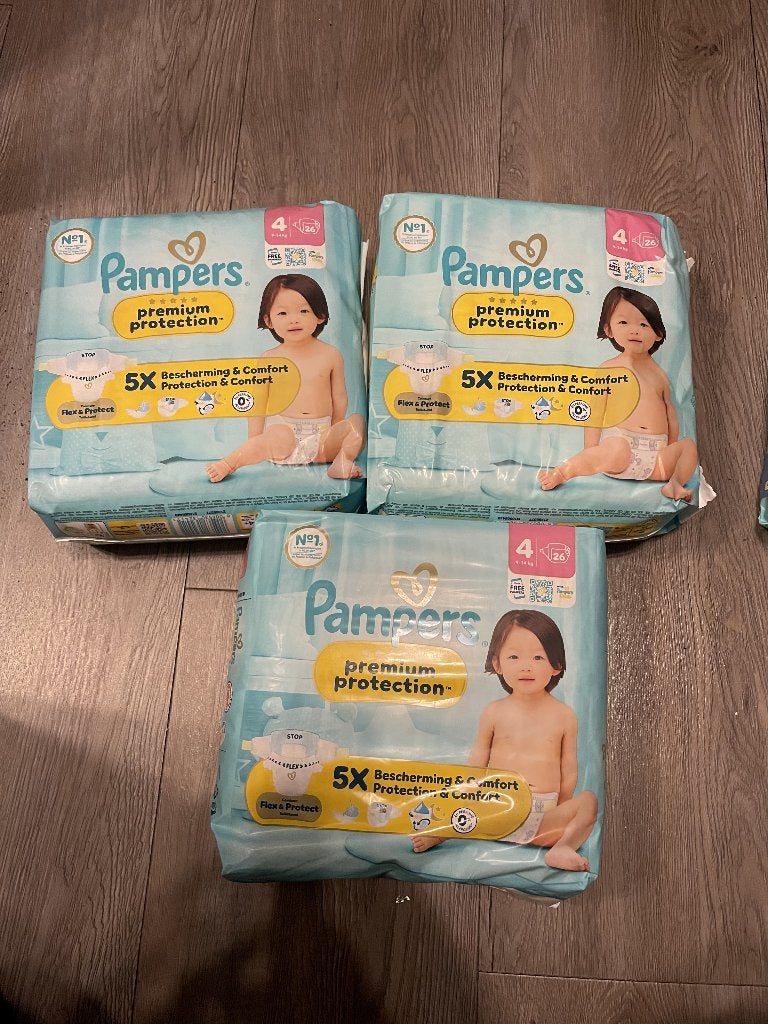 Baby Pampers Premium maat 4 - 4 Stuks, Ophalen of Verzenden, Nieuw