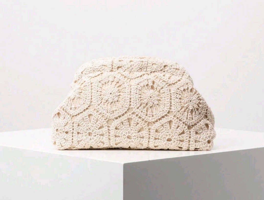 Nieuw gehaakt avondtasje - Beige, Ophalen, Nieuw, Beige, Avondtasje