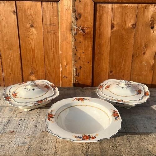 Myott Staffordshire England dekschaal & schaal SET PRIJS, Ophalen of Verzenden