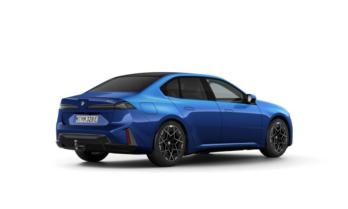 BMW i3 50 xDrive M Sport / Panoramadak / Trekhaak / 3D Head-, Auto's, Automaat, Dealer onderhouden, Zwart, Blauw