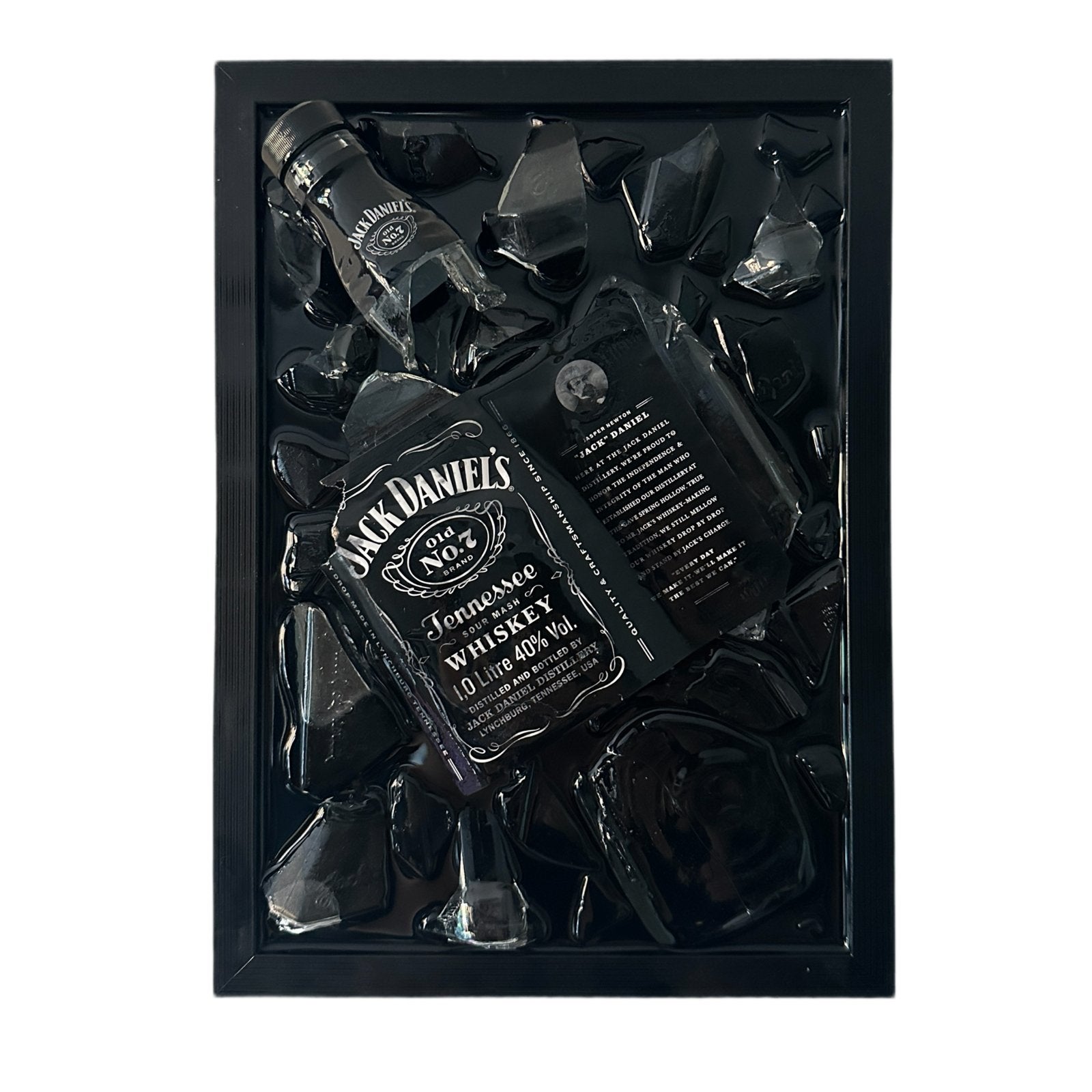 Jack daniels broken bottle schilderij, Ophalen of Verzenden