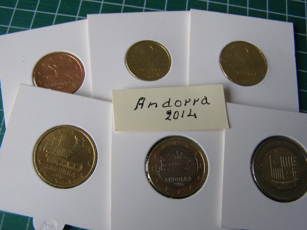 setje munten Andorra, Postzegels en Munten, Ophalen of Verzenden, Overige landen, Overige waardes, Setje