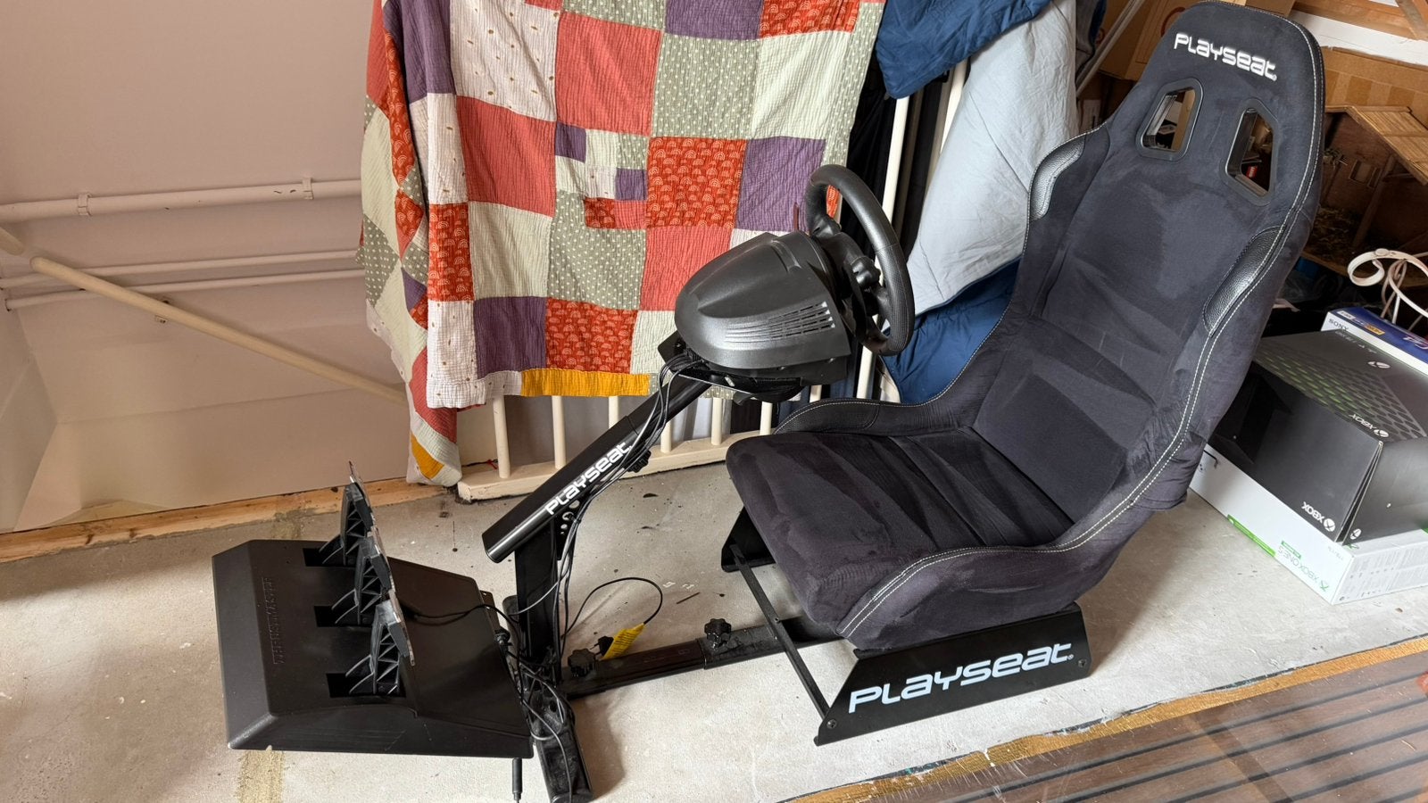Playseat Evolution&Thrustmaster TMX Pro force feedback Xbox, Ophalen, Zo goed als nieuw