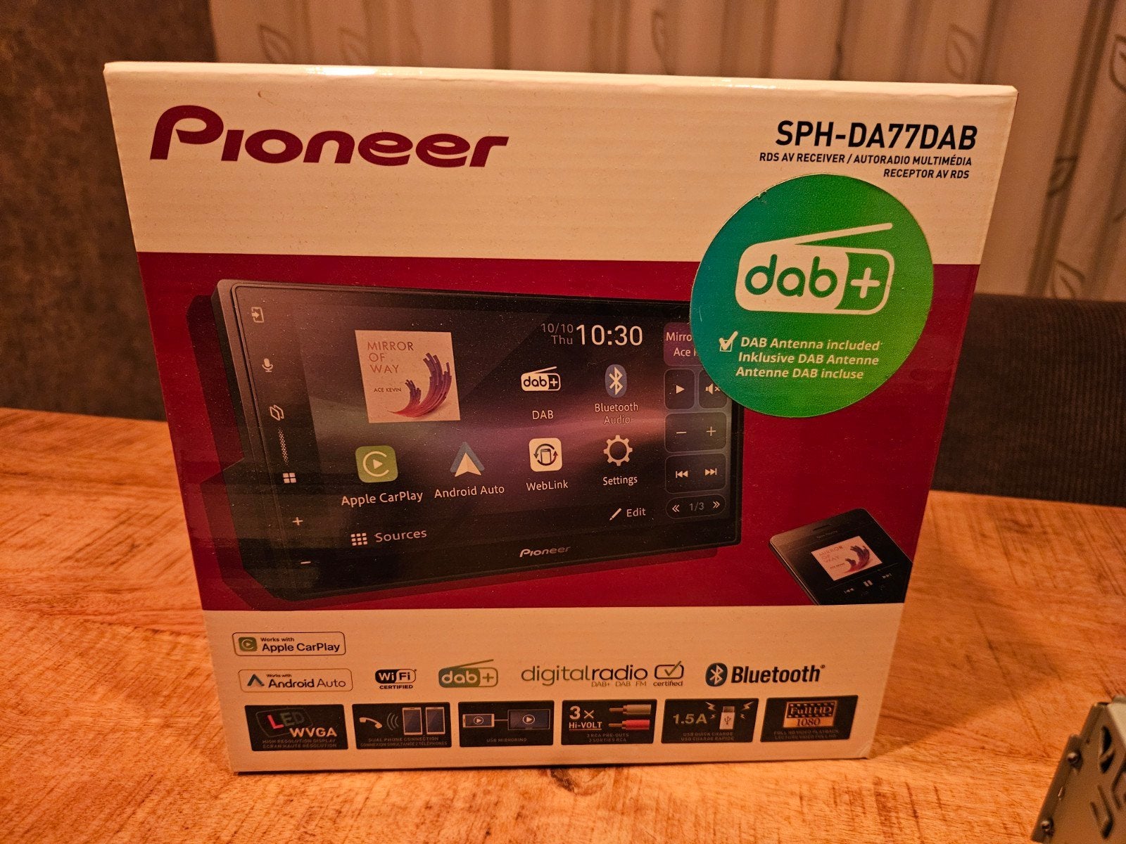 Pioneer SPH-DA77DAB Wireless carplay/AA, Ophalen of Verzenden, Zo goed als nieuw