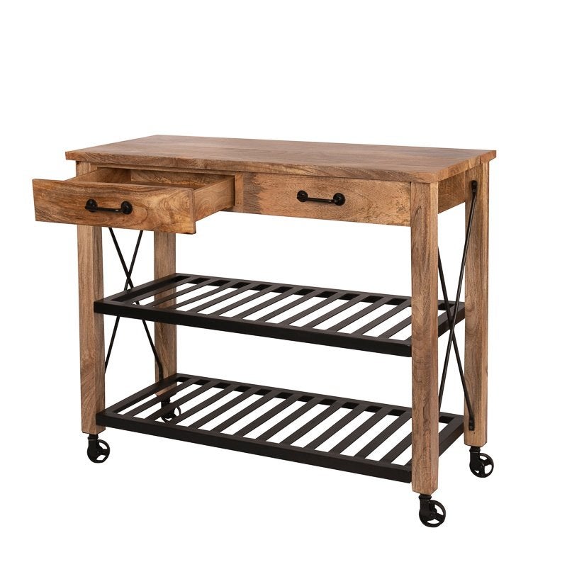 Keuken Trolley Keukenwagen Keukenkar Fruitkar Kar SHOWROOM, Hout, Info@dehanzeherten.nl, De Hanze Herten BV, Nieuw