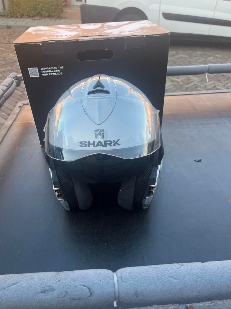Shark evoline series 3, Fietsen en Brommers, Brommerhelmen, Ophalen, Zo goed als nieuw, Small