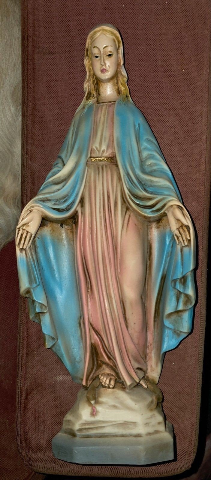 Vintage Mariabeeld - Religieuze Decoratie weg is pech, Antiek en Kunst, Verzenden