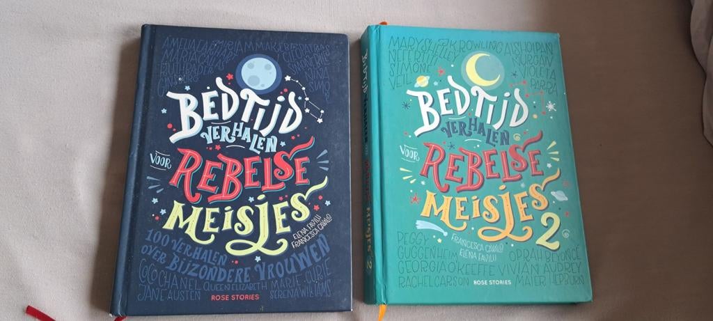 Bedtijdverhalen voor Rebelse Meisjes - Deel 1 & 2, Boeken, Ophalen of Verzenden, Zo goed als nieuw, Elena Favilli, Francesca Cavallo