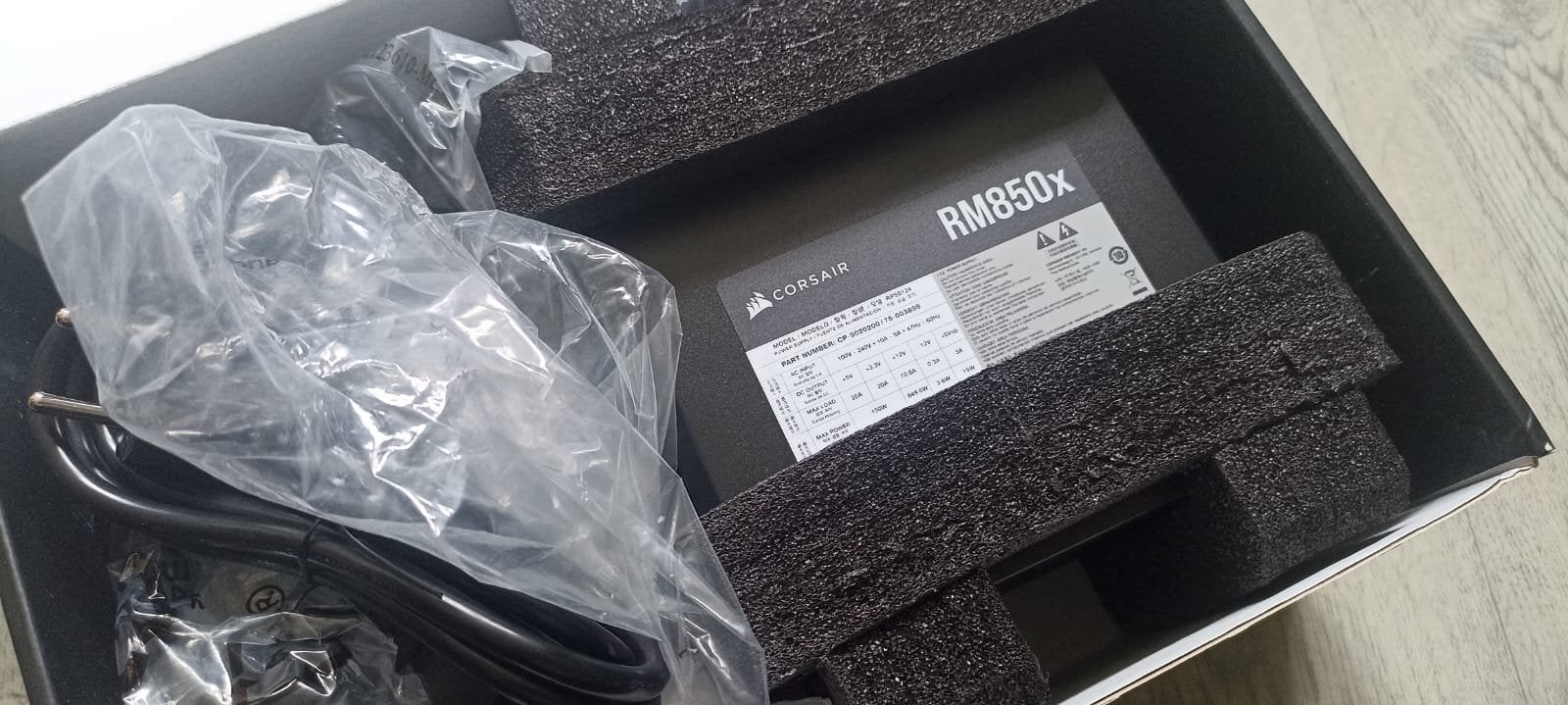 Corsair RM850x Voeding - nieuw!, Computers en Software, Ophalen of Verzenden, Nieuw