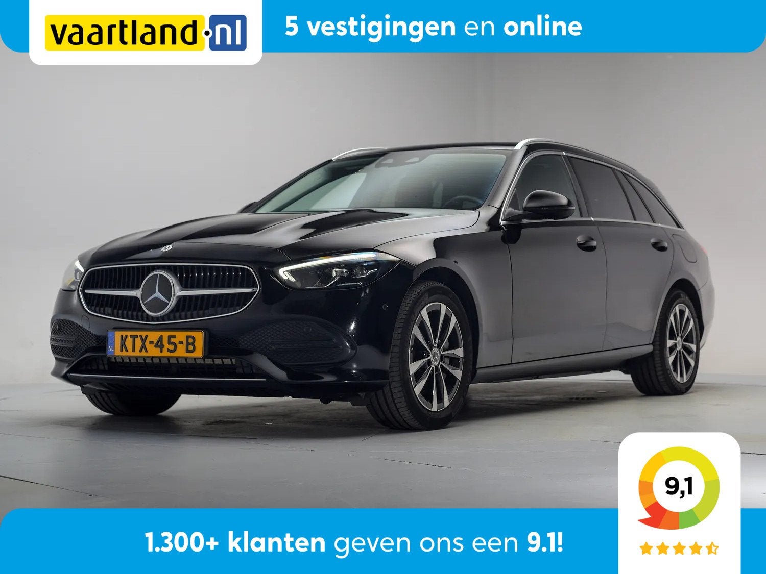 Mercedes-Benz C-Klasse Estate 300 e Luxury [ SOH 95,4% ] [ S, Auto's, Automaat, Dealer onderhouden, 4 cilinders, 167 km/l