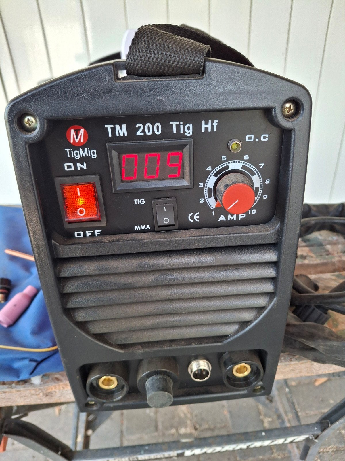 TigMig TM 200 Tig Hf lasapparaat met toebehoren, Ophalen, Gebruikt, 150 tot 250 ampère, Tig