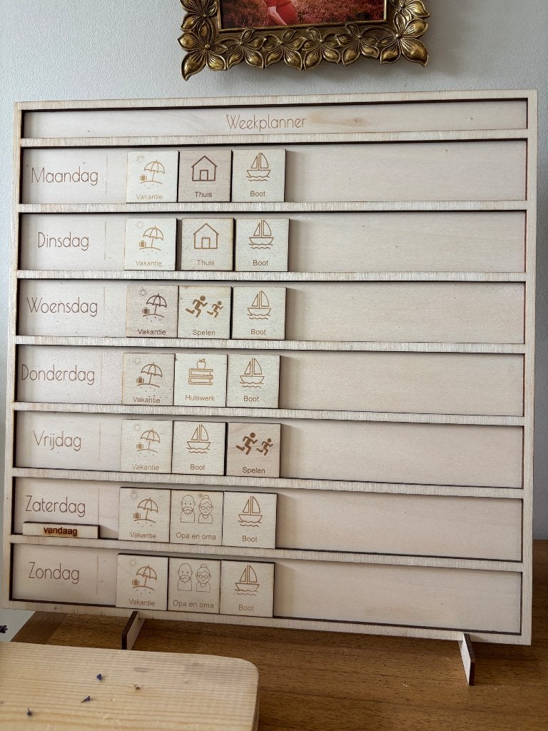 Planbord hout, Ophalen, Nieuw