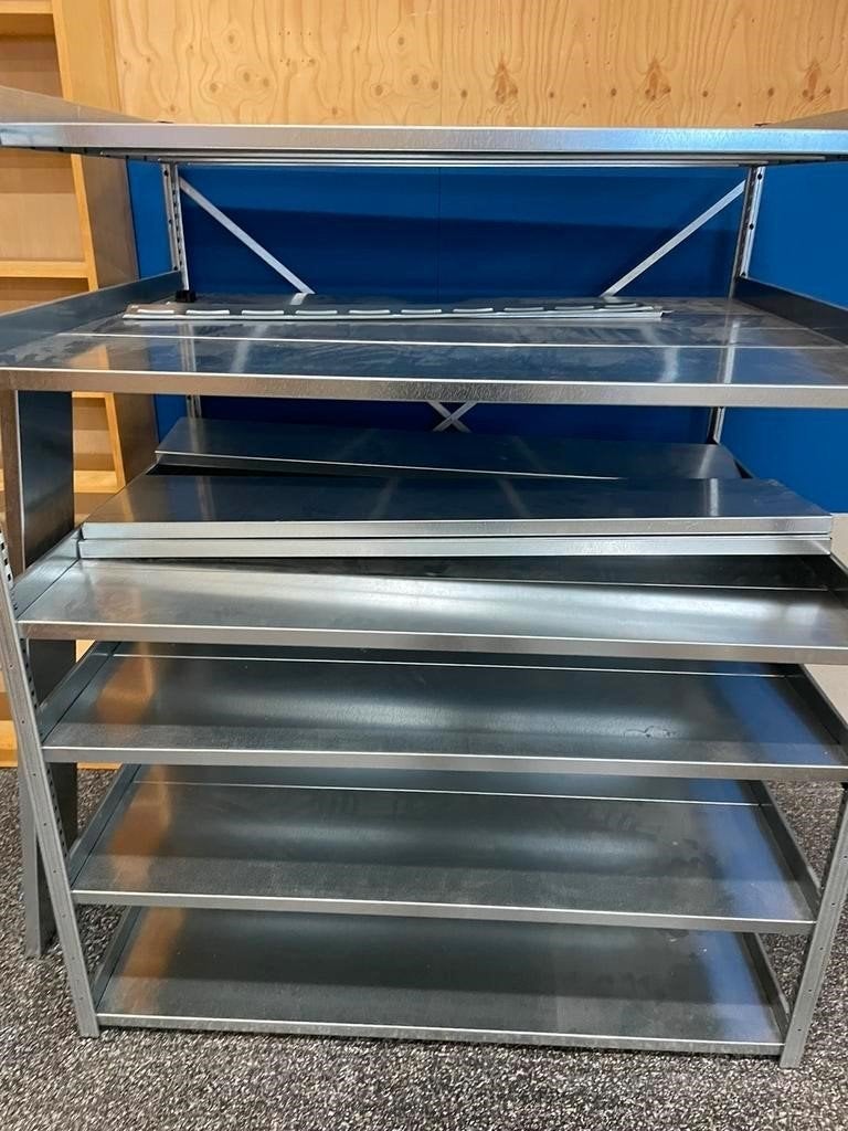 GS-3 Legbordstelling - 250 x 100 x 100 -5 legborden, Ophalen, Zo goed als nieuw