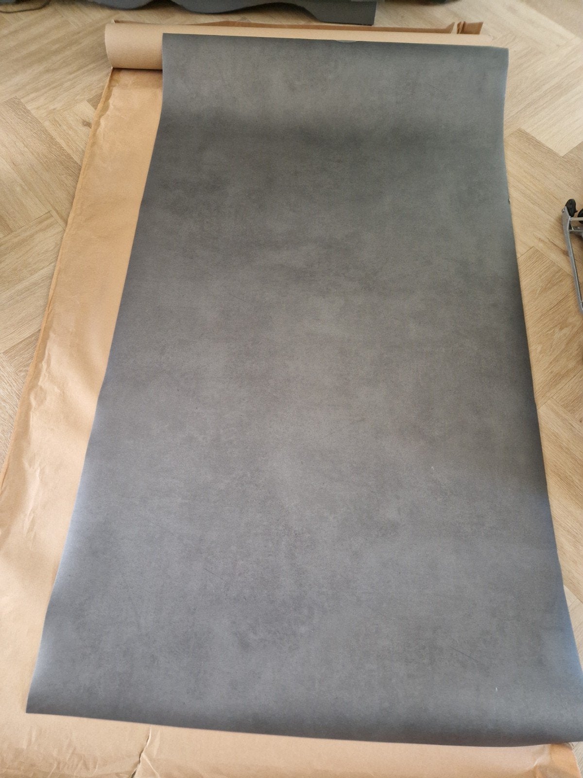 Vinyl forbo novilon basalt 100 cm bij 177, Nieuw, Minder dan 10 m², Grijs, Vinyl