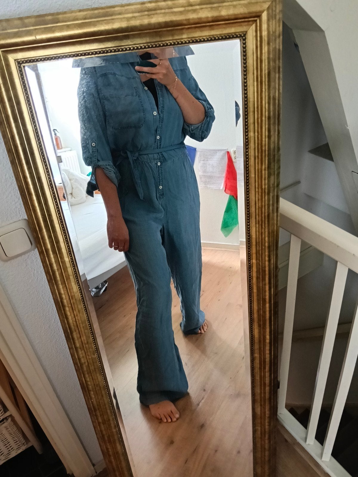 Jumpsuit met spijkerlook (extra lang), Kleding | Dames, Jumpsuits, Blauw, Maat 42/44 (L), Nieuw, Ophalen of Verzenden