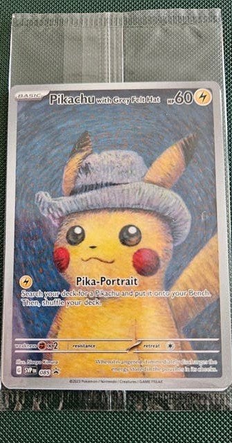 Pikachu Pokémon Kaart (Van Gogh), Hobby en Vrije tijd, Verzamelkaartspellen | Pokémon, Ophalen, Nieuw, Losse kaart