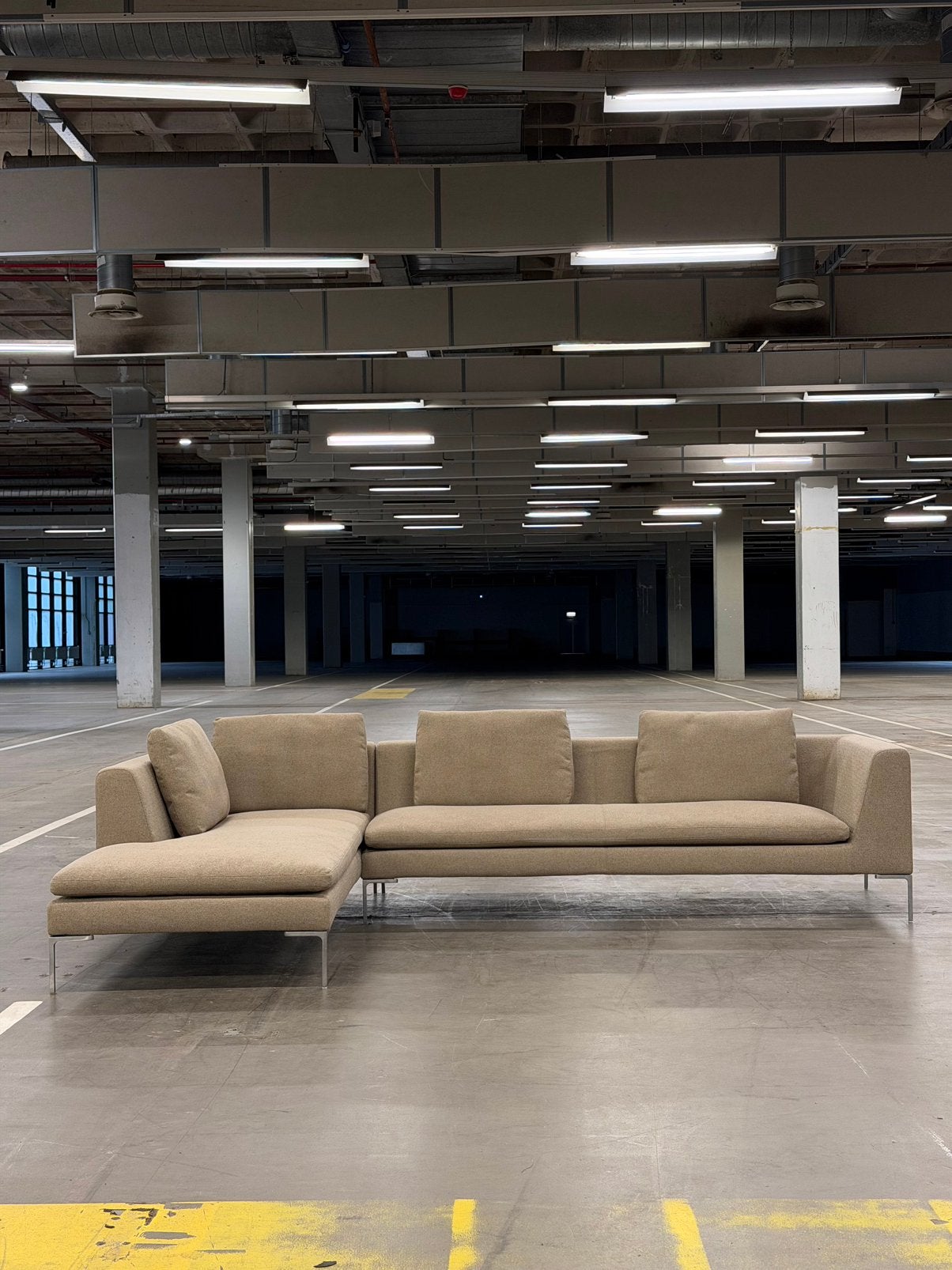 B&B Italia Charles Hoekbank | Beige | NIEUWSTAAT + Garantie