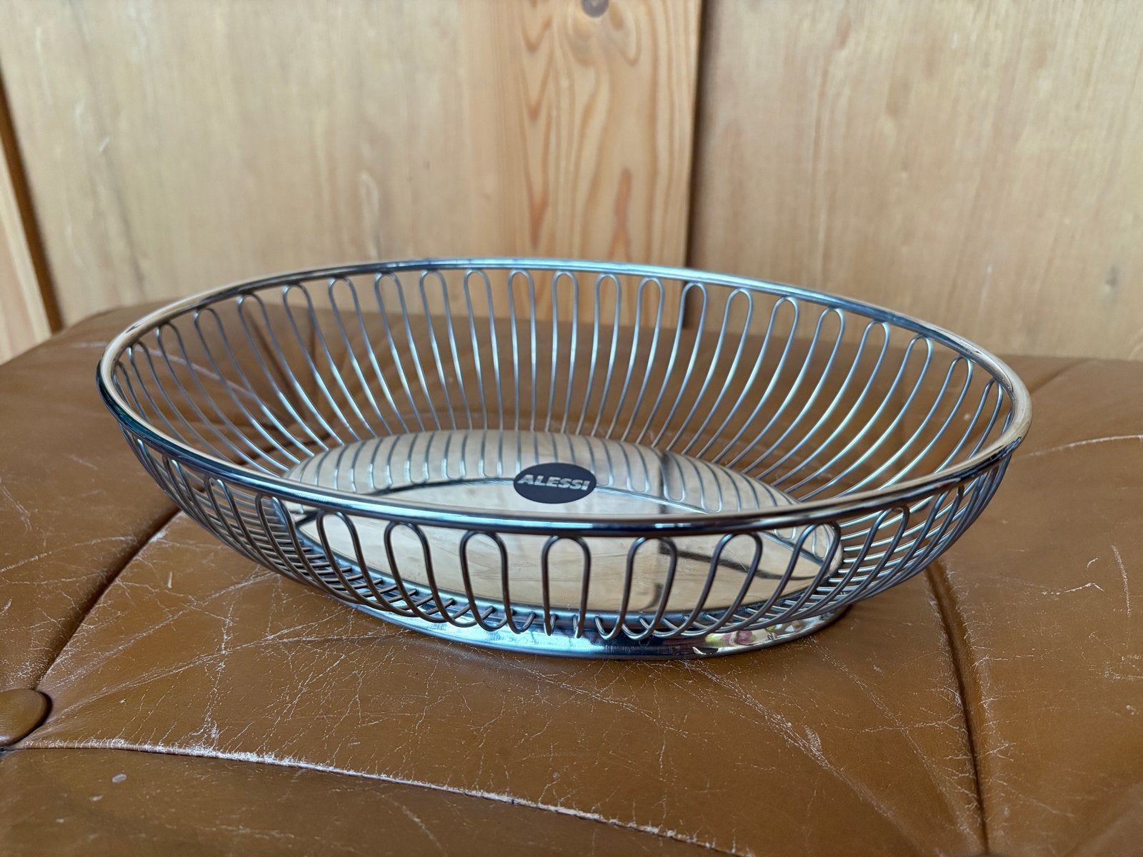Alessi fruitschaal / broodmand - Inox 18/10 - Italië, Mand, Ophalen of Verzenden, Zo goed als nieuw, Metaal