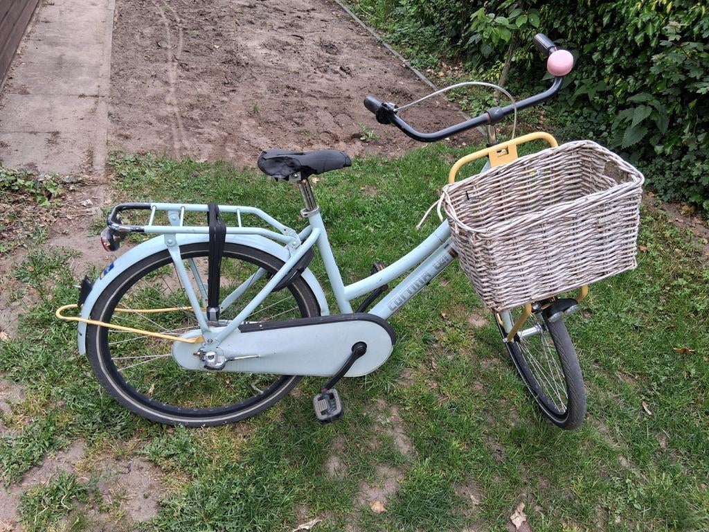 Cortina U4 Transportfiets - Lichtblauw met mand, Fietsen en Brommers, Fietsen | Dames | Damesfietsen, Ophalen, Gebruikt, Overige merken