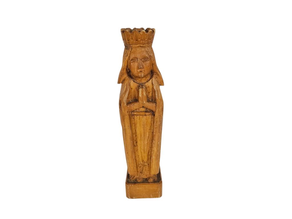 Religieus houtsnijwerk - Maagd Maria - Linde/Olijfhout, Antiek en Kunst, Kunst | Beelden en Houtsnijwerken, Houtsnijwerk, Ophalen of Verzenden