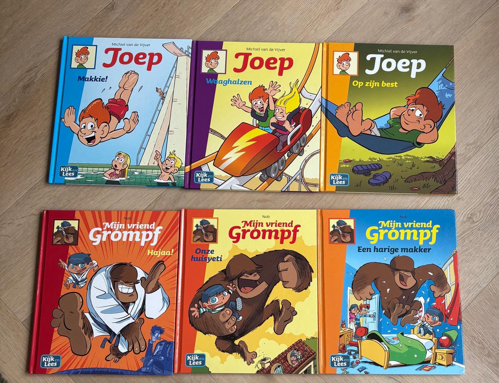 6 stuks Kijk en Lees stripboeken Joep en Grompf, Ophalen of Verzenden, Zo goed als nieuw
