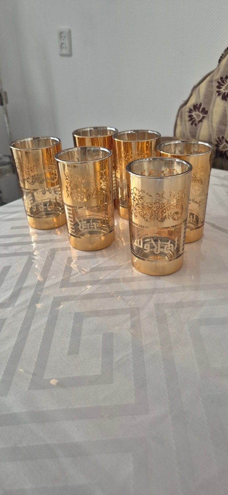 Marokkaanse theeglazen / limonadeglazen - Ahlan wa sahlan, Antiek en Kunst, Antiek | Glas en Kristal, Ophalen of Verzenden