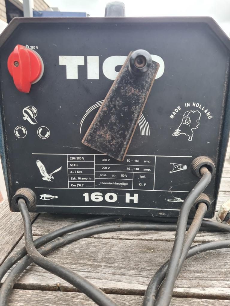 TICO 160 H Lasapparaat - Made in Holland, Ophalen, Gebruikt, 150 tot 250 ampère, Elektroden