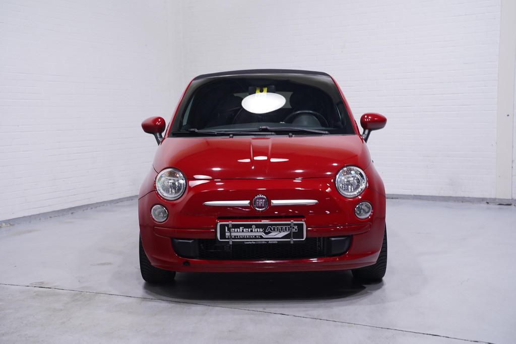 Fiat 500S 1.2 Airco Schuifdak PDC Achter Stoelverwarming, Auto's, Fiat, Gebruikt, 4 cilinders, Cabriolet, Leder en Stof