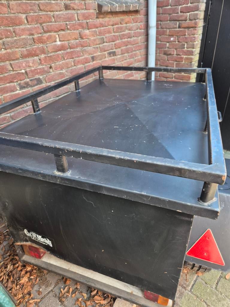Aanhanger / bagagewagen met deksel en imperiaal, Auto diversen, Aanhangers en Bagagewagens, Ophalen, Gebruikt