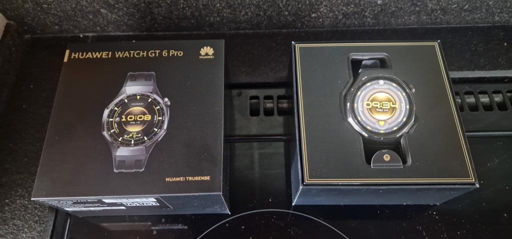 Huawei Watch GT 6 Pro, Sieraden, Tassen en Uiterlijk, Sporthorloges, Zwart, Ophalen of Verzenden, Zo goed als nieuw, Waterdicht