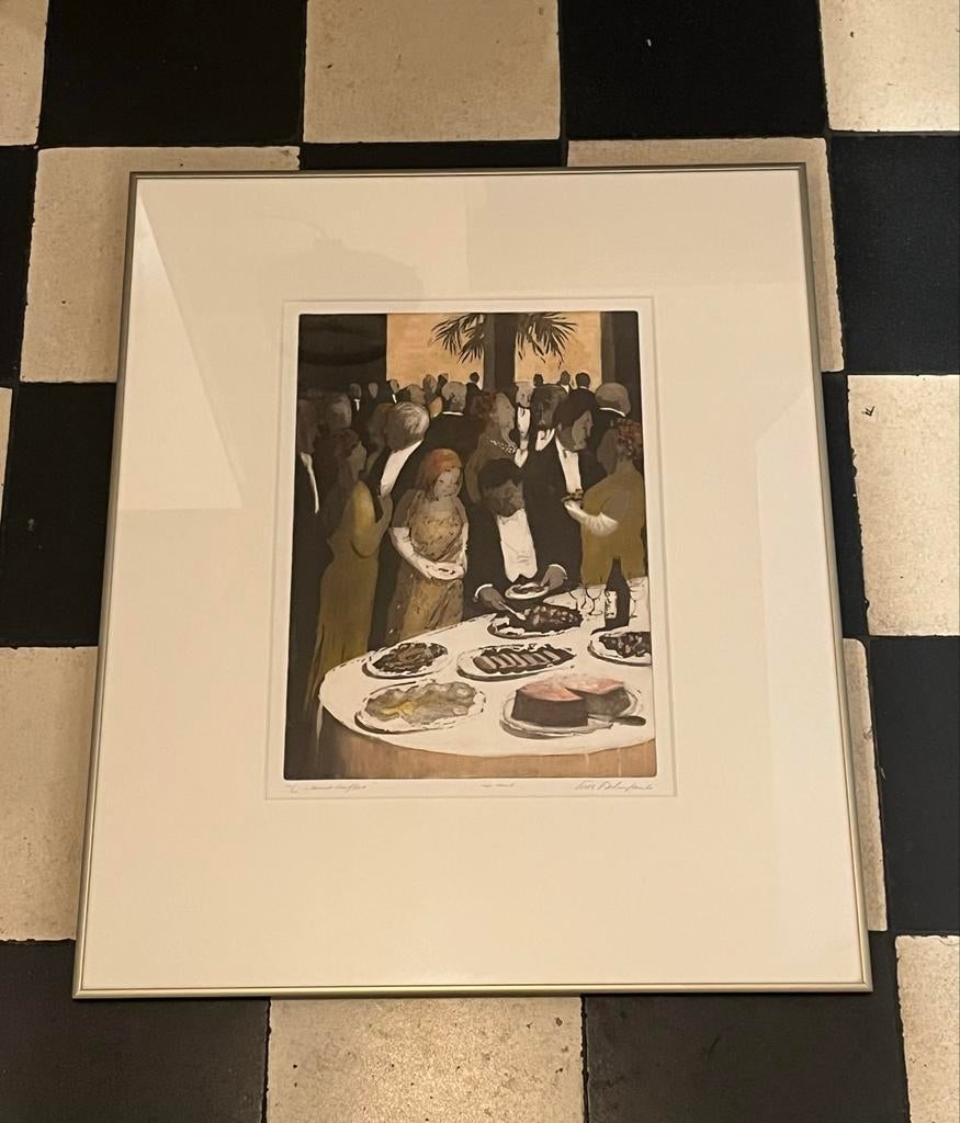 2 x ets Willy Belinfante, Antiek en Kunst, Kunst | Litho's en Zeefdrukken, Ophalen