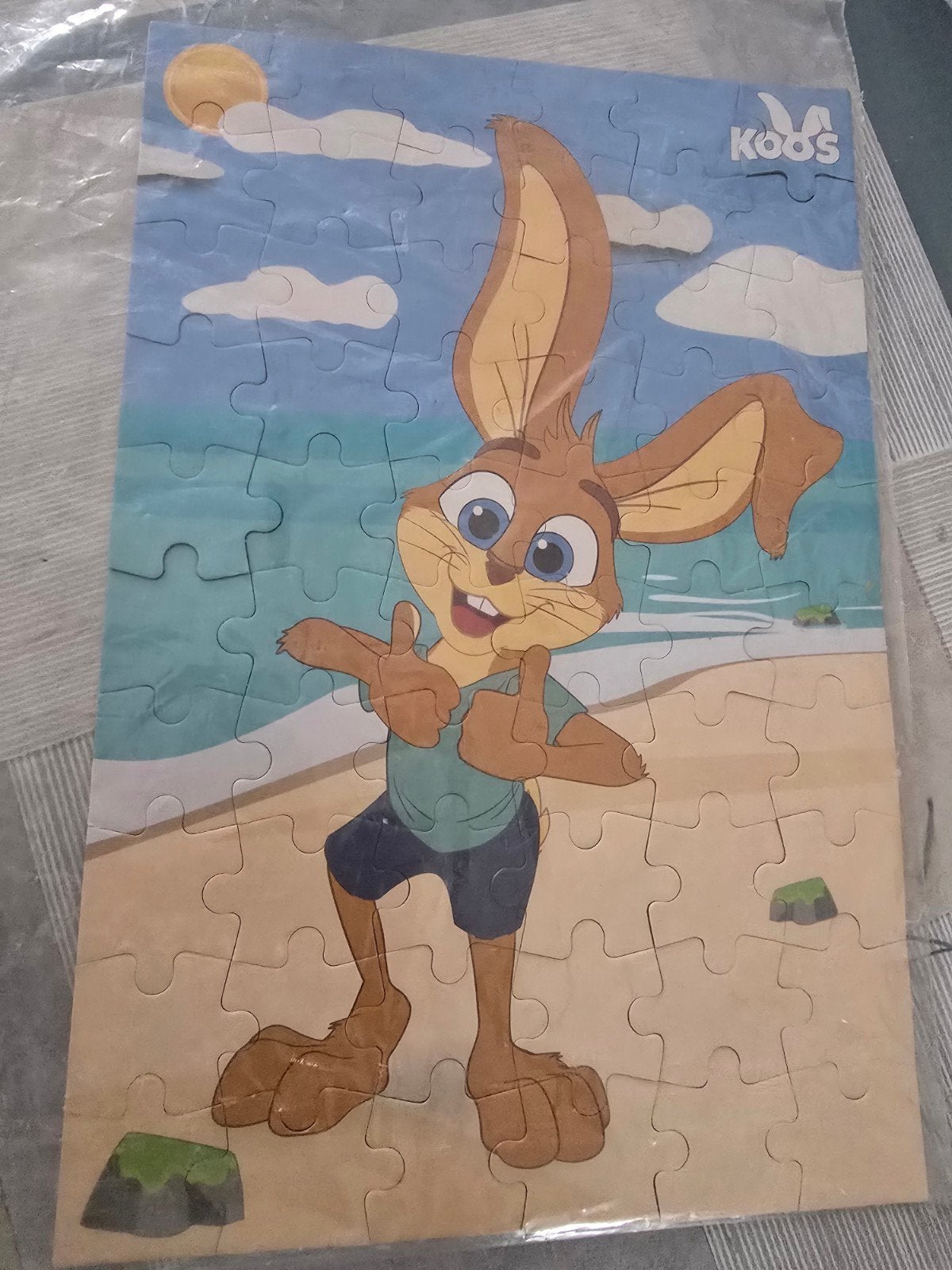 Koos Konijn puzzel - Leuk voor de kleintjes!, Kinderen en Baby's, Speelgoed | Kinderpuzzels, Ophalen, 10 tot 50 stukjes, Gebruikt