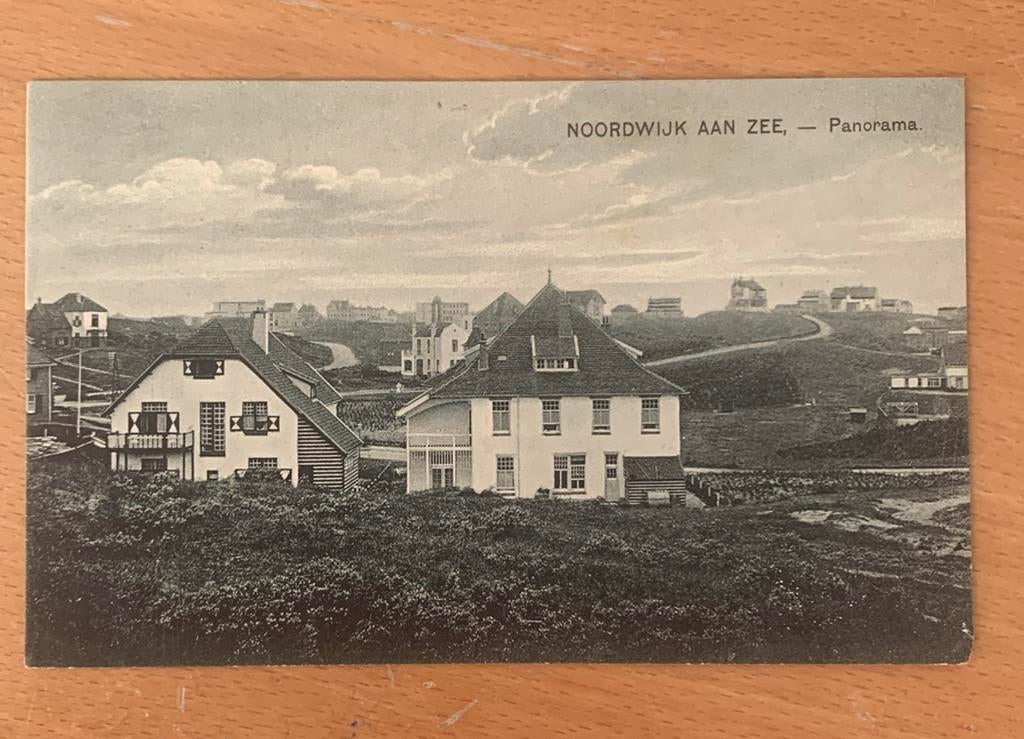 Ansichtkaart Noordwijk aan zee panorama, Ophalen of Verzenden, 1940 tot 1960, Zuid-Holland