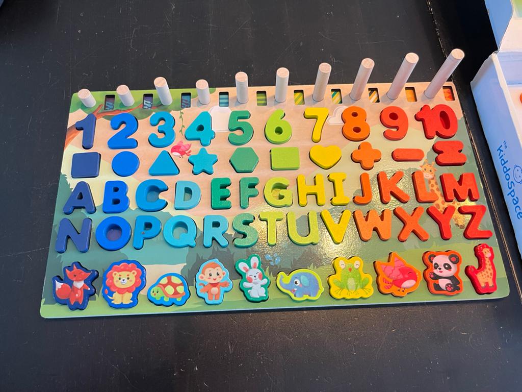 Leerzame houten puzzel (montessori), Ophalen, 10 tot 50 stukjes, Zo goed als nieuw