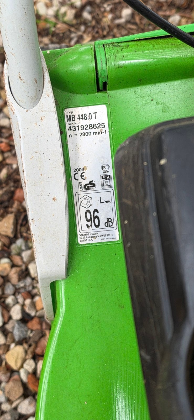 Viking MB 448.0 T Benzine Grasmaaier - Zo goed als nieuw, Tuin en Terras, Grasmaaiers, Ophalen, Gebruikt, Benzine-grasmaaier, 40 t/m 49 cm