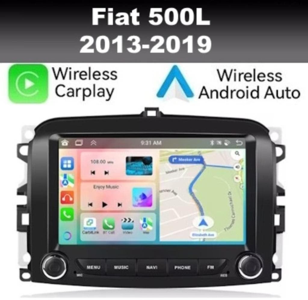 Fiat 500L radio navigatie android 15 apple carplay dab+ wifi, Ophalen of Verzenden, Nieuw